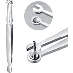 NIUSIMAN Piercing Bilyalı Tutucu Pense Takı Değiştirme Aleti Piercing Halter Piercing Bilyalı Pense Kıkırdak Burun Labret ve Helix Piercingleri için Kolay ve Kullanışlı Değişim