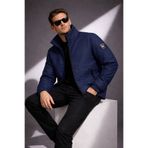NIVARO Erkek Ceket Regular Fit Dik Yaka Fermuarlı Modern Stil Mevsimlik Mont