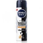 Nivea 150 ml Men Black&White Invisible Güçlü Etki Erkek Sprey Deodorant