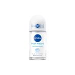 Nivea 2 Adet Kadın Roll-On Deodorant Fresh Natural 72 Saat Anti-Perspirant 50 Ml