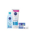Nivea 200 ml Canlandırıcı Tonik + 225 ml Canlandırıcı Yüz Temizleme Jeli + Aqua Sensation 50 ml Yüz Bakım Kremi