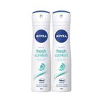 Nivea 2x150 ml Fresh Comfort Kadın Deodorant