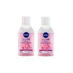 Nivea 2x400 ml Aqua Rose Organik Gül Suyu Çift Fazlı Yüz Temizleme Suyu