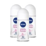 Nivea 3x50 ml Fresh Flower Kadın Deodorant Roll-On