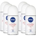 Nivea 50 ml 6'lı Powder Touch Kadın Roll-On