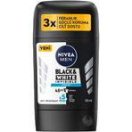 Nivea 50 ml Black White Invisible Fresh Stick Erkek Deodorant