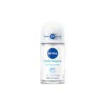 Nivea 6 Adet Kadın Roll-On Deodorant Fresh Natural 72 Saat Anti-Perspirant 50 Ml
