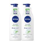 Nivea Aloe Vera 2x400 ml Nemlendirici Serum Vücut Losyonu