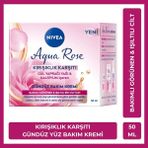 Nivea Aqua Rose Gündüz Yüz Kremi 50 ml – Kırışıklık Karşıtı, Sıkılaştırıcı, Kalsiyum ve Gül Yaprağı Yağlı, Tüm Cilt Tipleri İçin
