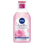 NIVEA Aqua Rose Organik Gül Suyu İçeren Micellar Makyaj Temizleme Suyu 400 ml,Nemlendirici, Günlük Makyaj, Yüz, Göz ve Dudak