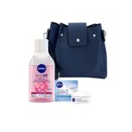Nivea Aqua Rose Temizleme Suyu 400 ml + Aqua Sensation Krem 50 ml + Çanta SET.NVE.356