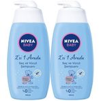 Nivea Baby 2x500 ml Saç ve Vücut Şampuanı