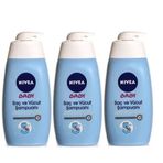 Nivea Baby 3x500 ml Saç ve Vücut Şampuanı