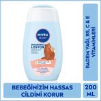 NIVEA Baby Bebek Nemlendirici Losyon 200 ml, 24 Saat Etkili Bakım ve Koruma, Hassas Cilt, Aloe Vera