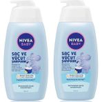 Nivea Baby Saç ve Vücut Şampuanı 500 ml 2 Adet ( Yeni Form)