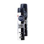 Nivea Black White 2x200 ml Erkek Sprey Deodorant