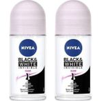Nivea Black White Clear 2x50 ml Roll-On