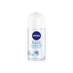 Nivea Black White Fresh Natural 6x50 ml Kadın Roll-On