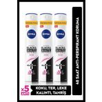 Nivea Black & White Invisible Clear 48 Saat Anti-Perspirant Koruma 3x200 ml Kadın Sprey Deodorant