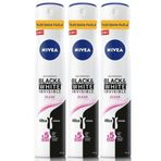 Nivea Black & White Invisible Clear 48 Saat Anti-Perspirant Koruma 3x200 ml Kadın Sprey Deodorant