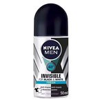 Nivea Black & White Invisible Fresh Antiperspirant Ter Önleyici Leke Yapmayan Erkek Roll-On Deodorant 50 ml x 2