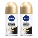 Nivea Black White Invısıble İpeksi Pürüzsüzlük 2x50 ml Roll On