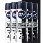 Nivea Black & White Invisible Original Antiperspirant Leke Yapmayan 5x150 ml Erkek Sprey Deodorant