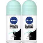 Nivea Black White Invisible Pure 2x50 ml Kadın Roll-On