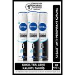 Nivea Black & White Invisible Pure Antiperspirant Leke Yapmayan Kadın Sprey Deodorant 150 ml x 3