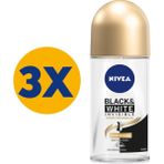 Nivea Black & White Roll On İpeksi Pürüzsüzlük 50 ml 48 Saat Koruma Unisex