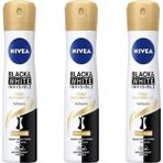 Nivea Black&White Invisible İpeksi Pürüzsüzlük 3x150 ml Deodorant