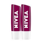 Nivea Böğürtlen Aromalı 2x4.8 gr Dudak Bakım Kremi