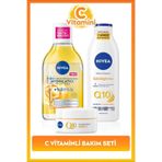 NIVEA C Vitamini Bakım Seti, Q10 Sıkılaştırıcı Losyon 250ml, Gündüz Kremi 50ml,Makyaj Temizleme Suyu 400ml