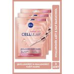 Nivea Cellular Expert Lift Şekillendirici Kağıt Yüz Maskesi 1 Adetx3, Saf Bakuchiol, Hyaluronik Asit