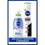 Nivea Çift Fazlı Göz Makyaj Temizleyici 125ml ve Kadın Sprey Deodorant Black&White Invisible Clear 150ml