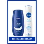 Nivea Creme Care Nemlendirici Duş Jeli 250ml ve Kadın Sprey Deodorant Fresh Natural 150ml, 48 Saat Koruma