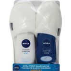 Nivea Creme Soft+ Crema Care Vücut Şampuanı 250+250 ml Terlik Hediye