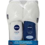 Nivea Creme Soft+ Crema Care Vücut Şampuanı 250+250 Ml Terlik Hediye