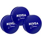 NIVEA Creme Yoğun Nemlendirici Bakım Kremi 75ml, Eucerit, Bakım Yapan Koruma, Yumuşak Cilt, El Yüz Vücut, X3 Adet