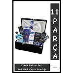 NIVEA Damat Bohçası Damat Çeyiz Sandığı Nişan Bohçası Erkek Bakım Seti Sabmar Deluxe Set Siyah