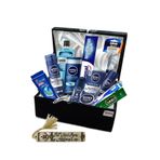 Nivea Damat Bohçası Nişan Bohçası Erkek Bakım Seti Sabmar Damat Çeyiz Sandığı Siyah 2022036