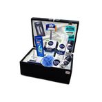 Nivea Damat Nişan Bohça Seti Erkek Bakım Seti Erkek Bohçası Sabmar Damat Çeyiz Sandığı Siyah 2022023tk