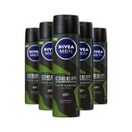 Nivea Deep Dimension Amazonia 5x150 ml Erkek Sprey Deodorant