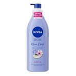 NIVEA Değerli Yağlar İçeren Vücut Losyonu Kiraz Çiçeği & Jojoba Yağı, 400 ml + NIVEA Kadın Sprey Deodorant Fresh Natural 150 ml