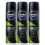 Nivea Deo Deep Dimension Amazonia 3x150 ml Erkek Sprey Deodorant