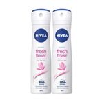 Nivea Deo Fresh Flower 2 x 150 ml Kadın Sprey Deodorant