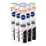 NIVEA Deodorant Black&white Clear 6x200 ml