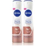 NIVEA Derma Control Clinical Kadın Sprey Deodorant 150ml,96 Saat Üstün Koruma,DermaDry Technology ile Ekstra Kuruluk (2 paketi)