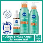 Nivea Derma Skin Clear Akne Karşıtı Cilt Bakım Seti 30ml Serum, 150ml Yüz Temizleme Jeli, 200ml Tonik