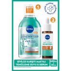 Nivea Derma Skin Clear Sivilce Karşıtı Cilt Serumu 30ml ve Micellar Makyaj Temizleme Suyu 400ml,Niasinamid